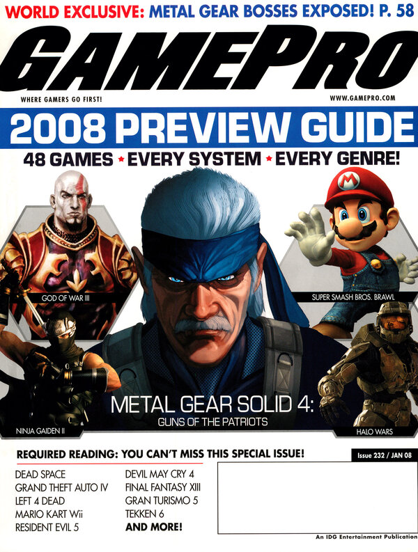 GamePro Issue 232 (January 2008) cover